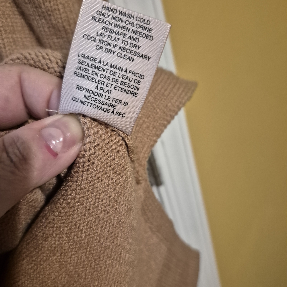 Philosophy Tan V-Neck Sweater - Picture 6 of 7